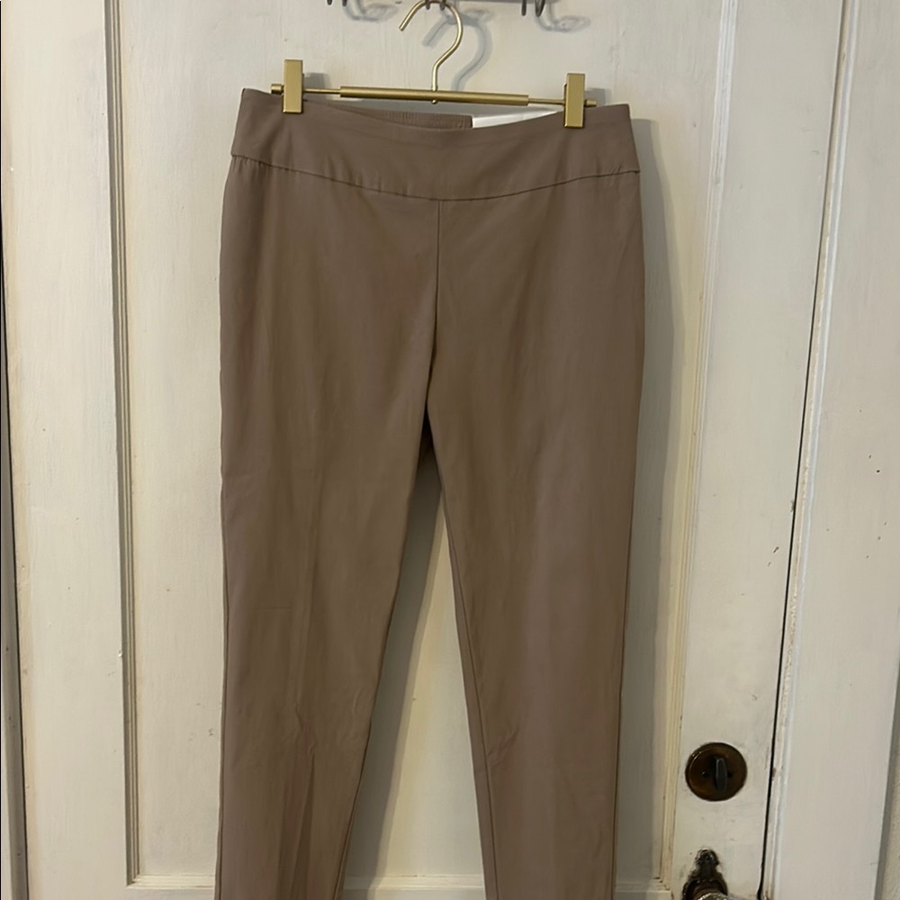 Elegant Women's Straight Leg Pants in Tan